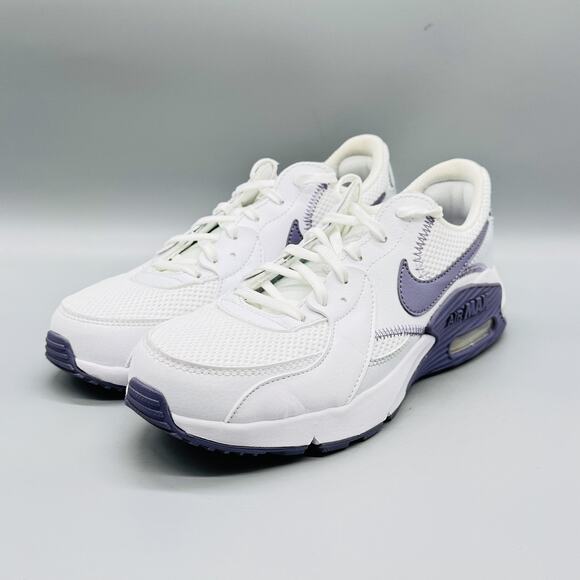 Nike Shoes Women 7.5 White Purple Air Max Excee Running Comfort Athletic Sneaker - Picture 4 of 13